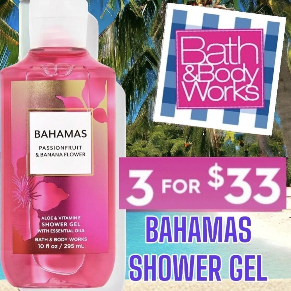 Bath and Body Works Bahamas Passionfruit & Banana Flower Body Wash